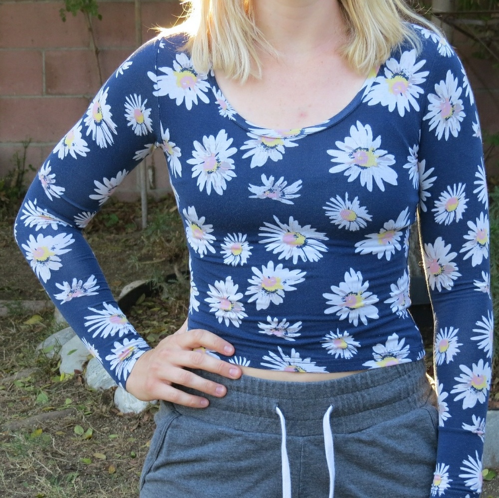 Floral crop top